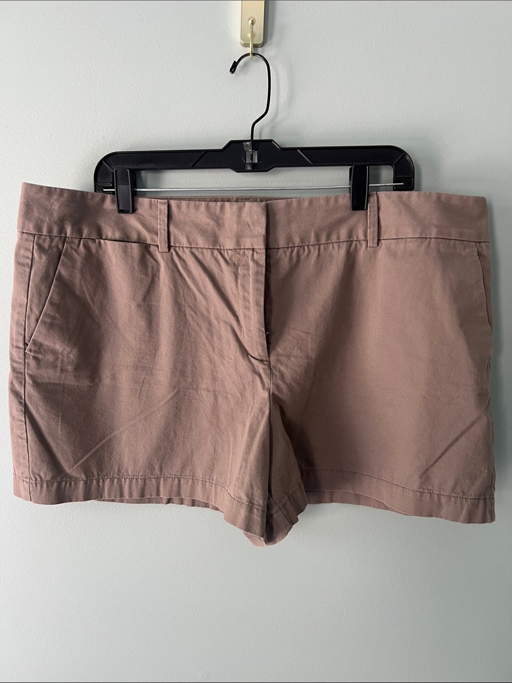 LOFT Mauve-Taupe Chino Bermuda Shorts